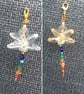 Handmade Crystal Rainbow Multicoloured Chakra Dragonfly Suncatcher Decoration - Image 3