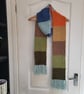 Hand knitted scarf in beautiful Earth tones - Image 1