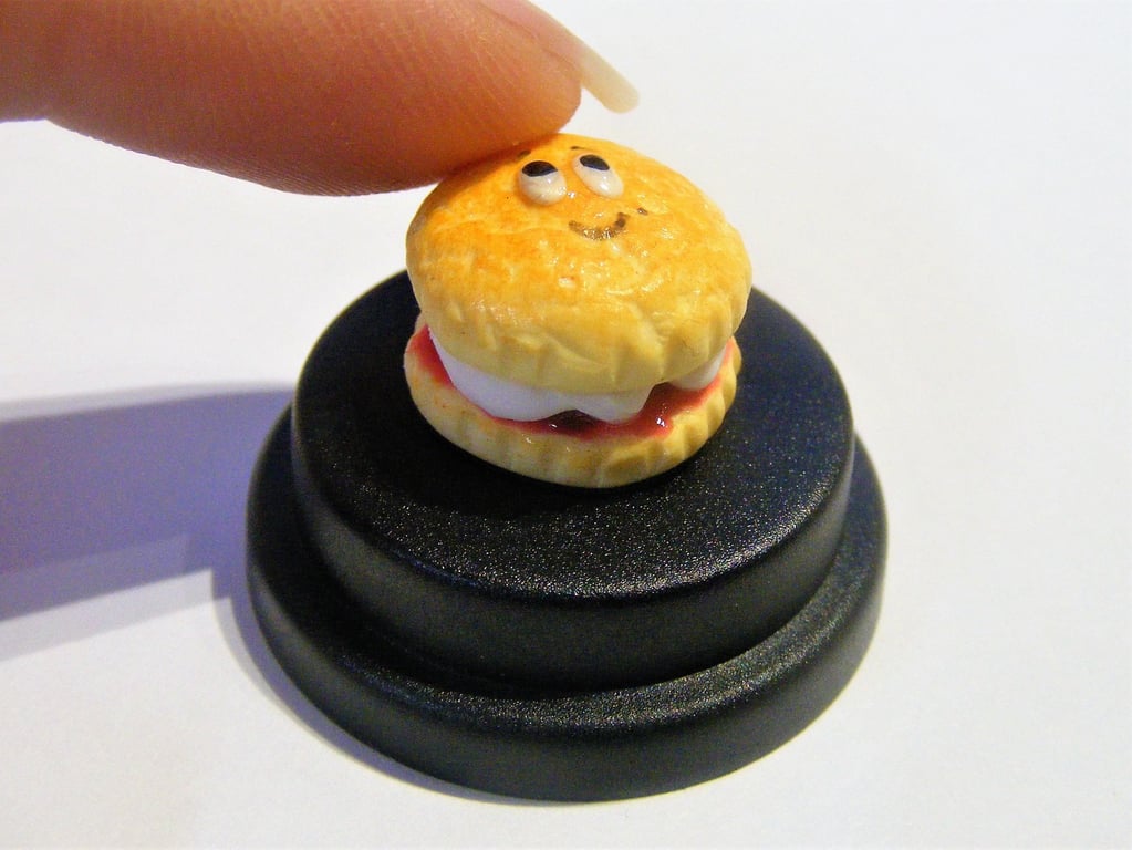 Pet Cream Scone, Cream tea, Scone with jam, Gift for baker, Cream and jam scone