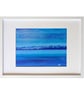 Blue Lake Original A4 Framed Painting
