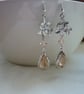 PEACH AND SILK SILVER PLATED CHERRY BLOSSOM EARRINGS.  - Image 4