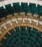 Forest Green, Off-White & Jute Coil Basket - Image 6
