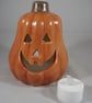 Ceramic Halloween Orange Pumpkin Candle Tea Light Holder Ornament Decoration. - Image 5
