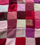 OOAK Knitted Lined Patchwork Blanket - Image 6