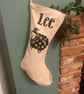Sheep themed personalised Christmas Stocking - Image 2