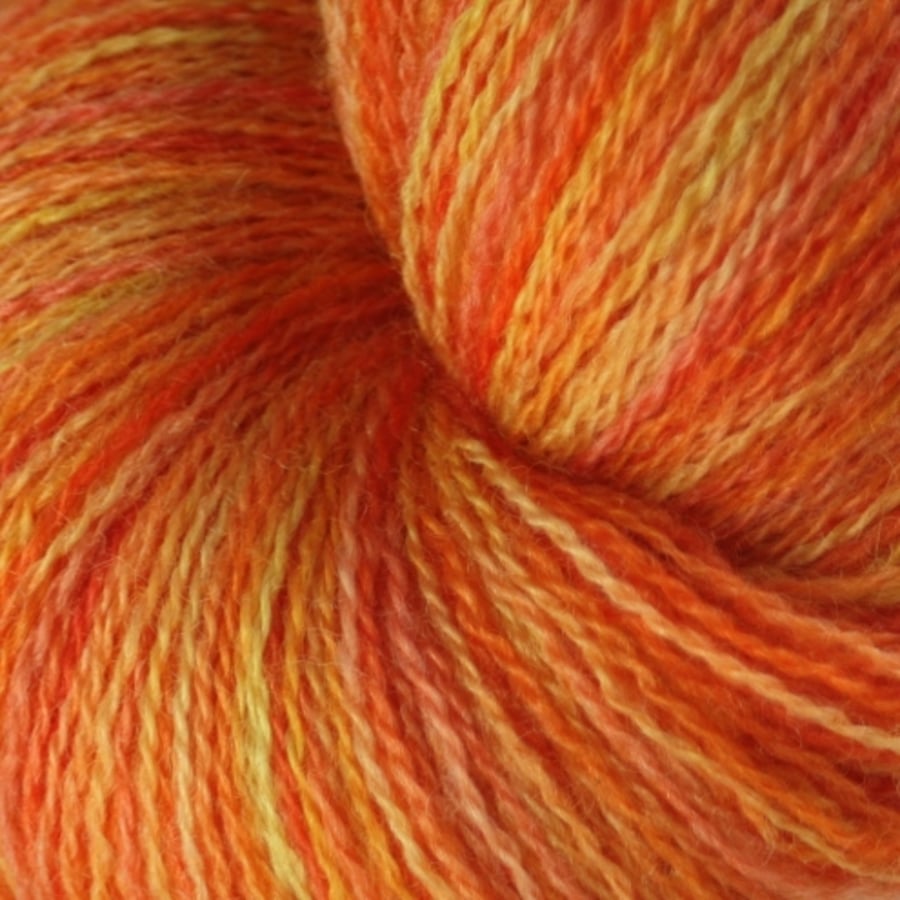 Fire festival - Bluefaced Leicester laceweight yarn