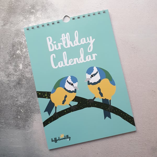 Bird Lover's Birthday Calendar