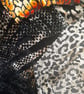 Slow stitching kit, fabric remnants - animal print theme - Image 8