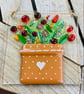 Fused glass flower pot hanging  decoration. - Image 3