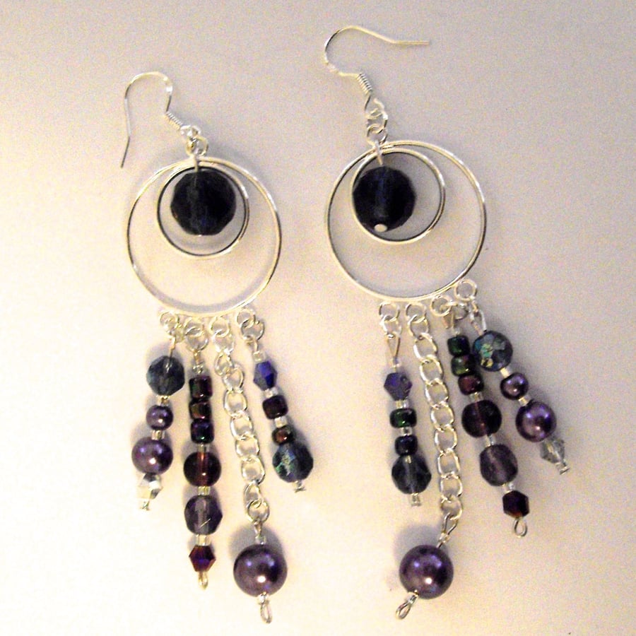 Purple  Earrings