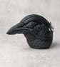 'Astrum', a black porcelain crow idol. - Image 4