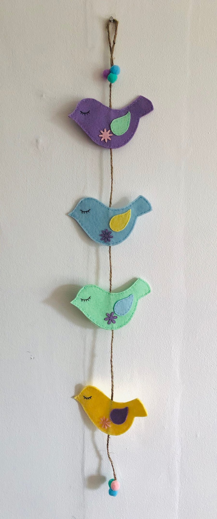 Spring bird garland 