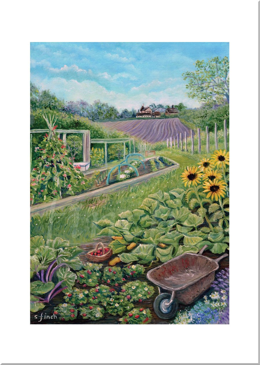 Escape to the Allotment - Blank Card