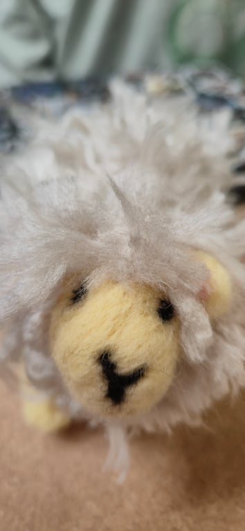 Needle felted sheep
