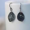 Sterling Silver Honesty Seed Pod Earrings