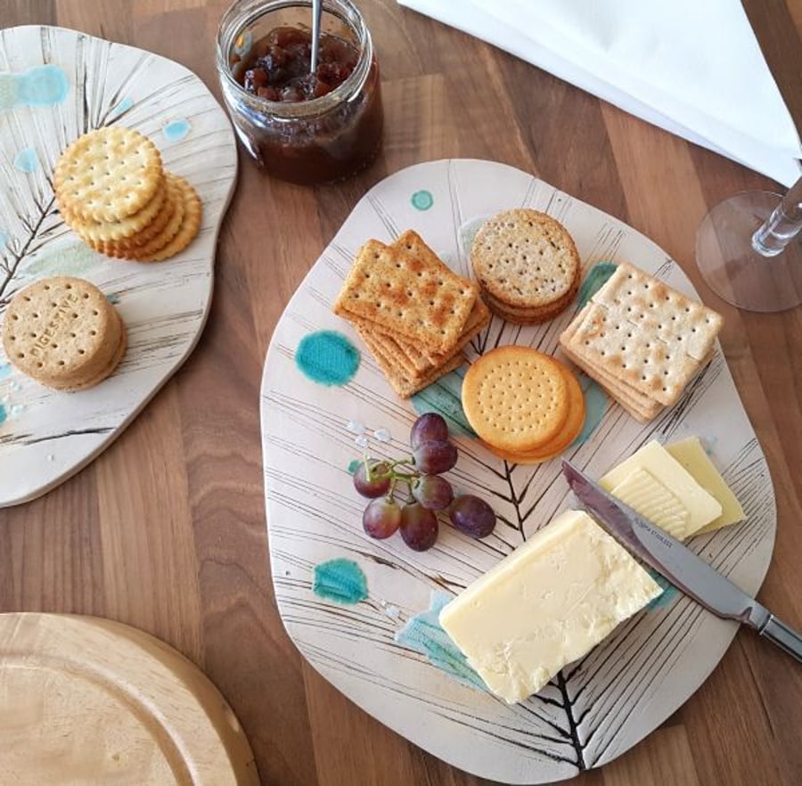 Ceramic Leaf Serving Platter
