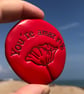 ‘You’re Amazing’ with Poppy Design Pocket Pebble Chunky  - Image 1
