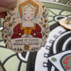Anne of Cleves Wooden Pin Badge - Tudor Queen Pin - Six Wives of Henry VIII Gift