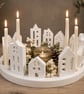 Scandi Nordic Style Christmas Village Scene. A Lovely Centrepiece Or Decoration - Image 6