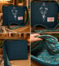 Harris Tweed Crossbody Bag with Stag 