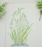 Snowdrop hand-painted original watercolour painting  - Image 2