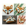 Handmade Fused Glass Fox Face Fridge Magnet - Nature Gift - Foxy - Wildlife