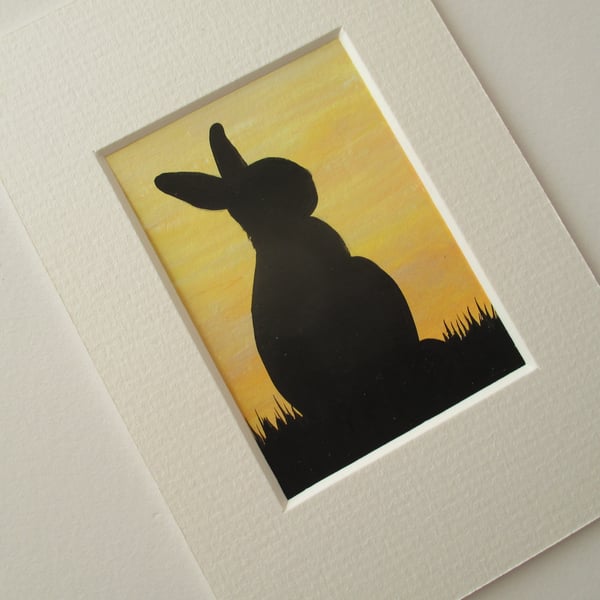 ACEO Rabbit aceo silhouette