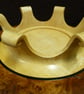 LARGE ELM FRUIT BOWL ON HAND CARVED LEGS - Image 7