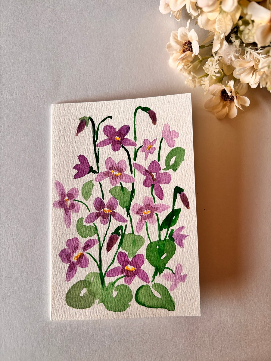 Wild violet card 
