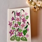 Wild violet card 
