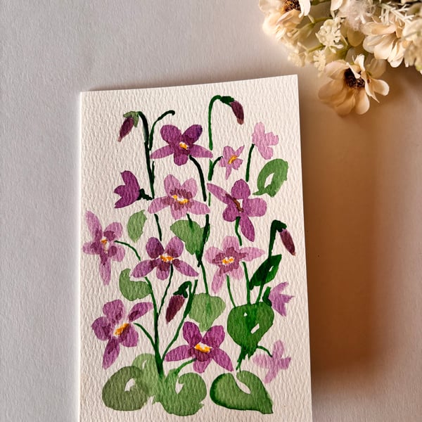 Wild violet card 