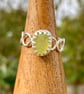 RARE UV Seaglass Silver Hoop Ring - Size Q- 1355 - Image 2
