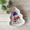 Summer Seconds Handmade Ceramic Christmas Snowman Dish