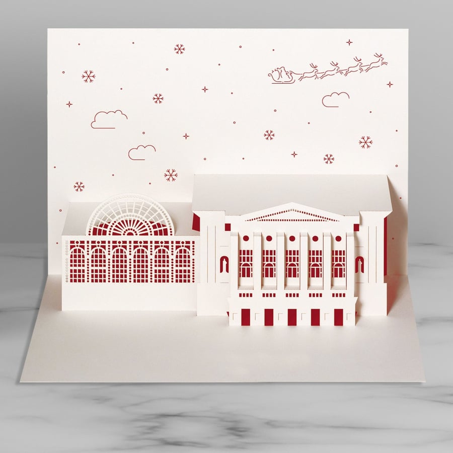 Royal Opera House Christmas pop-up 3D card