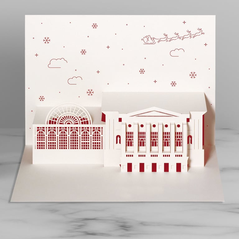 Royal Opera House Christmas pop-up 3D card