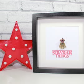 STRANGER THINGS - Framed Demogorgon minifigure - Awesome art work