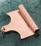 Art Deco Copper Pendant Bail - tube top bail with jump ring - handmade findings - Image 3