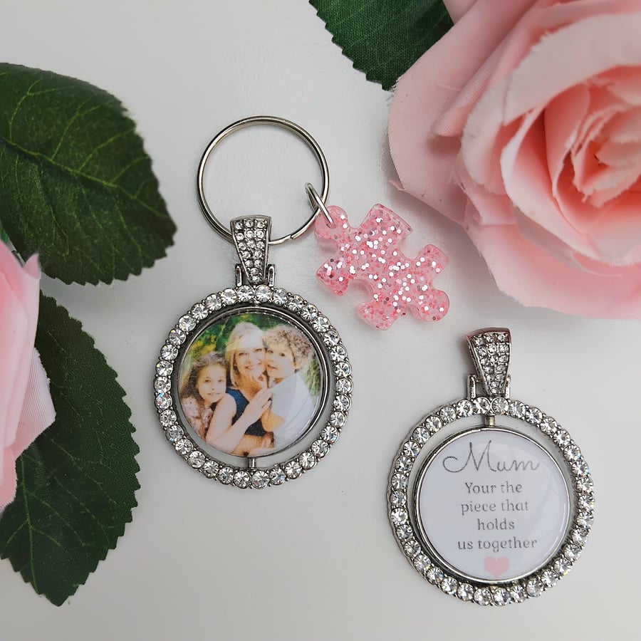 FREE DELIVERY Mothers Day Gift, Mothers day keyring, Rhinestone keyring, 