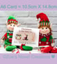 Christmas Card, Eat, Drink & be HAIRY A6 10.5cm x 14.8cm - Image 10