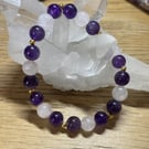 Amethyst & Rose Quartz Bracelet