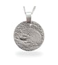 Hedgehog Engraved Sterling Silver Coin Necklace - Image 10