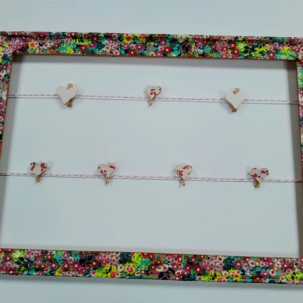 Upcycled and decoupaged picture frame 