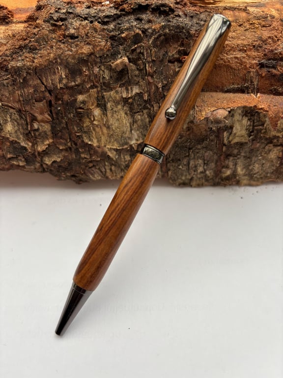Rare African Exotic Wood Handmade Ballpoint Pen - Tamboti Wood