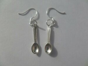 spoon charm hook earrings