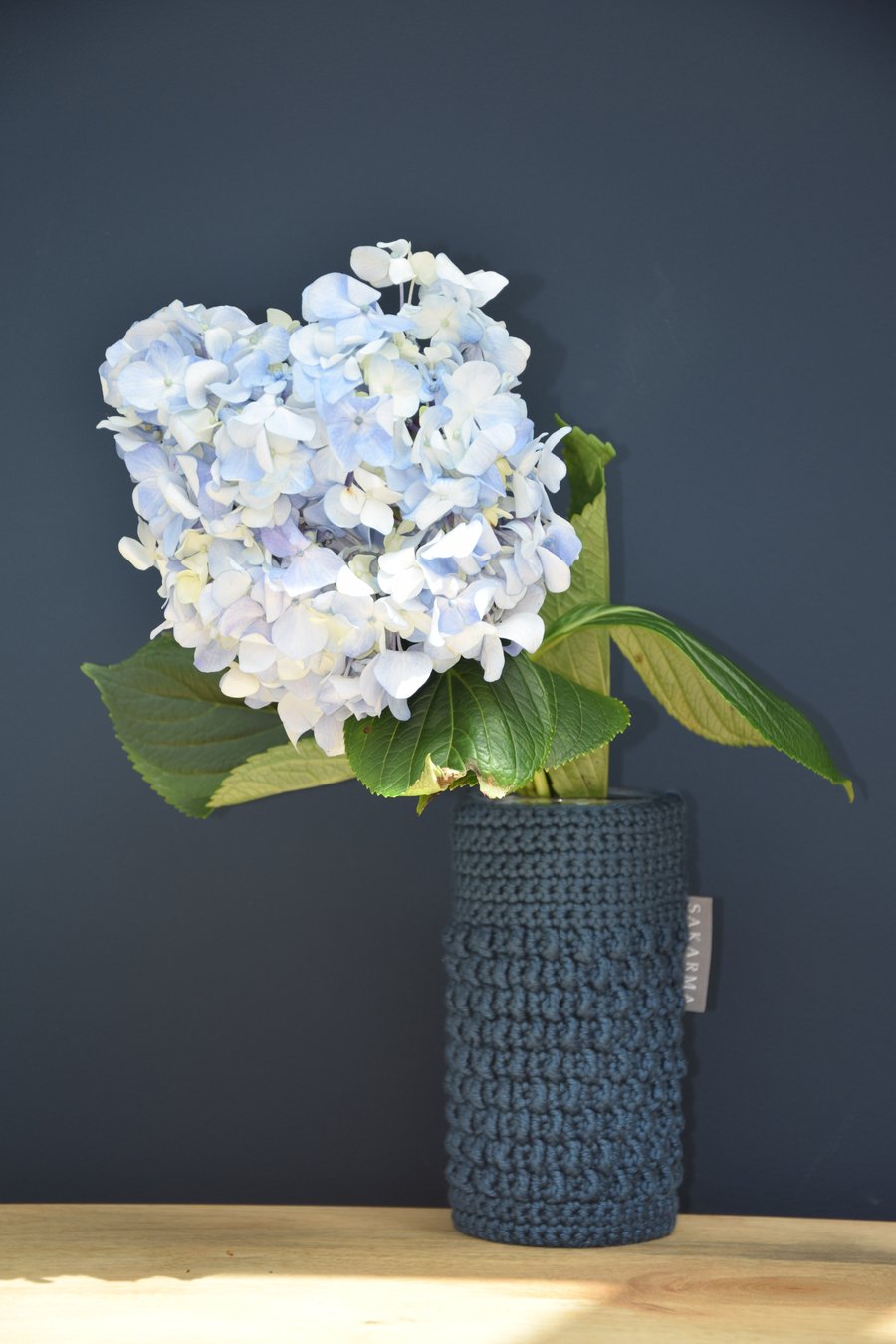 Crochet Vase - Navy