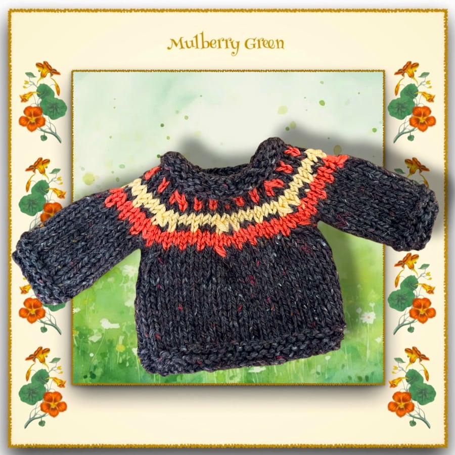 Patterned Yoke Autumn Jumper