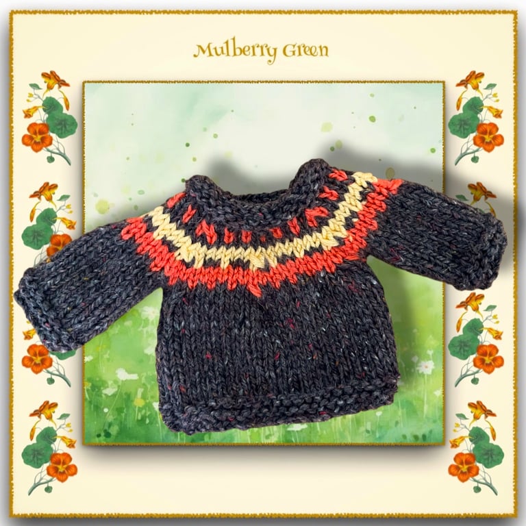 Patterned Yoke Autumn Jumper