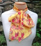 Golden yellow satin scarf - Image 2