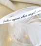 White Feather Memorial Bauble, Round Glass Christmas Ornament, Remembrance Keeps - Image 10