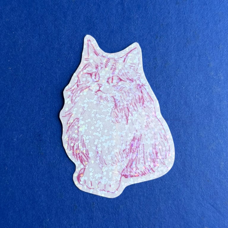 "Grande Americano" Sticker - Moments with some Cats in Brighton